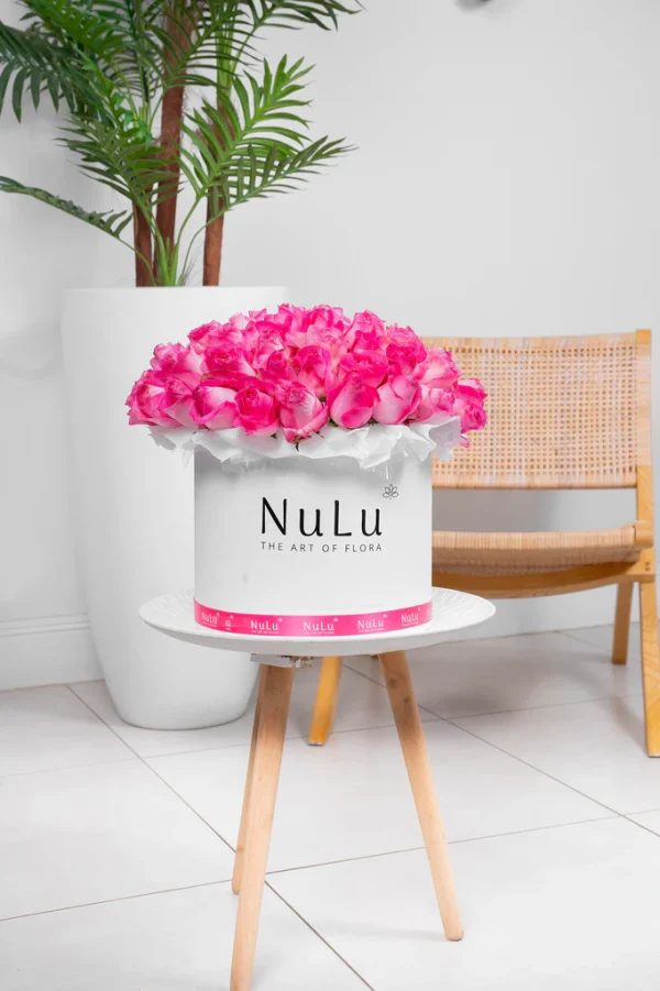Pink Roses in A Box