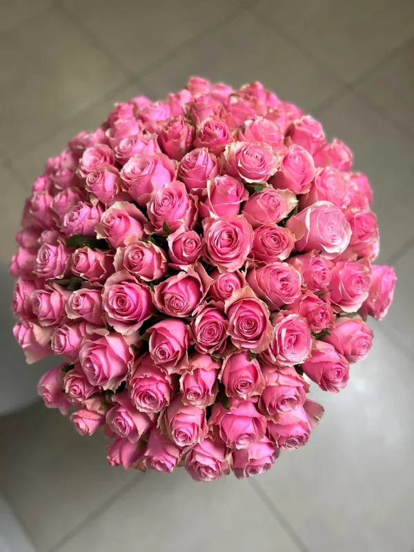 Pink Roses in A Vase - Image 2