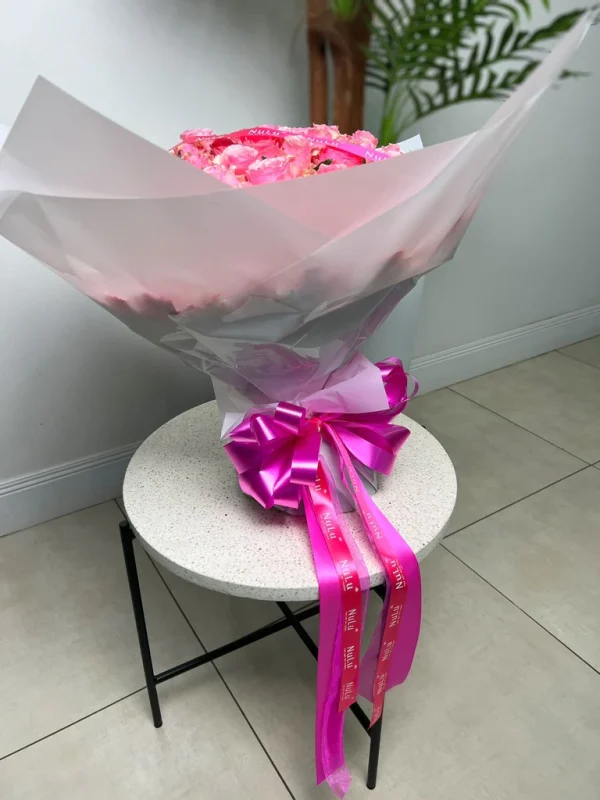 Pink Roses in Bouquet - Image 5